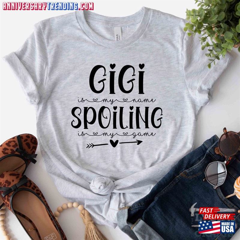 Grandma Shirt Gigi Is My Name Spoiling Game Gift Unisex Sweatshirt – Bipubunny Store