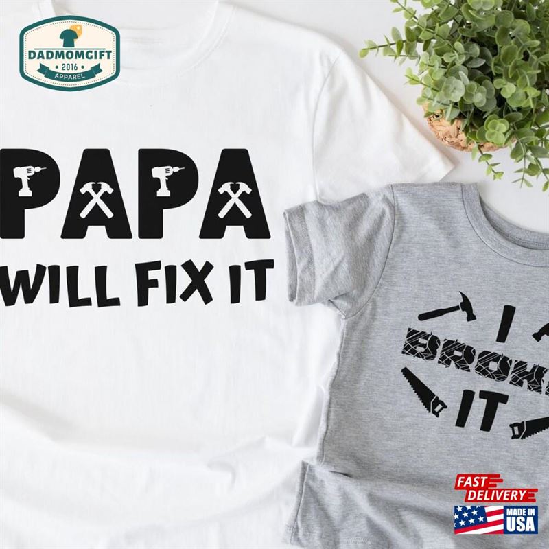 Grandpa And Grandkid Matching Shirt Fathers Day Papa Me Gift Sweatshirt T-Shirt