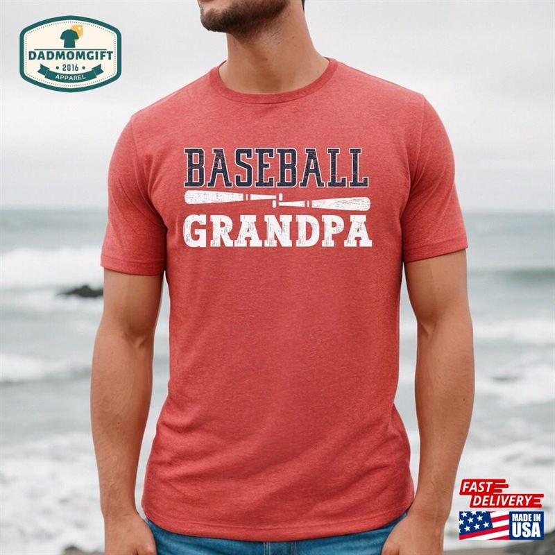 Grandpa Baseball Shirt For Game Day T-Shirt Unisex