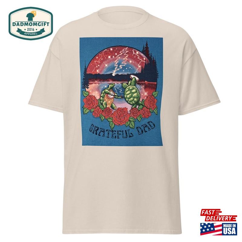 Grateful Dad Dead Dancing Terrapin T-Shirt Classic