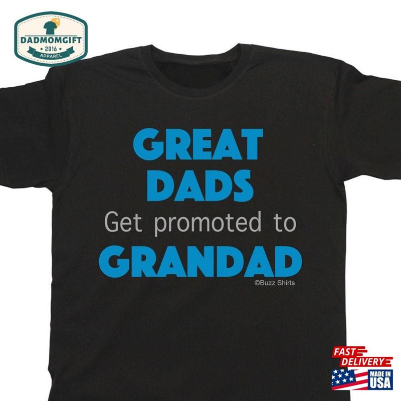 Great Dads Get Promoted To Grandad Organic Cotton Unisex Hoodie