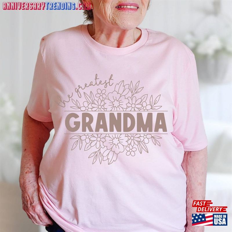 Great Grandma Shirt For Mothers Day Gift Floral Classic Sweatshirt -Bipubunny Store