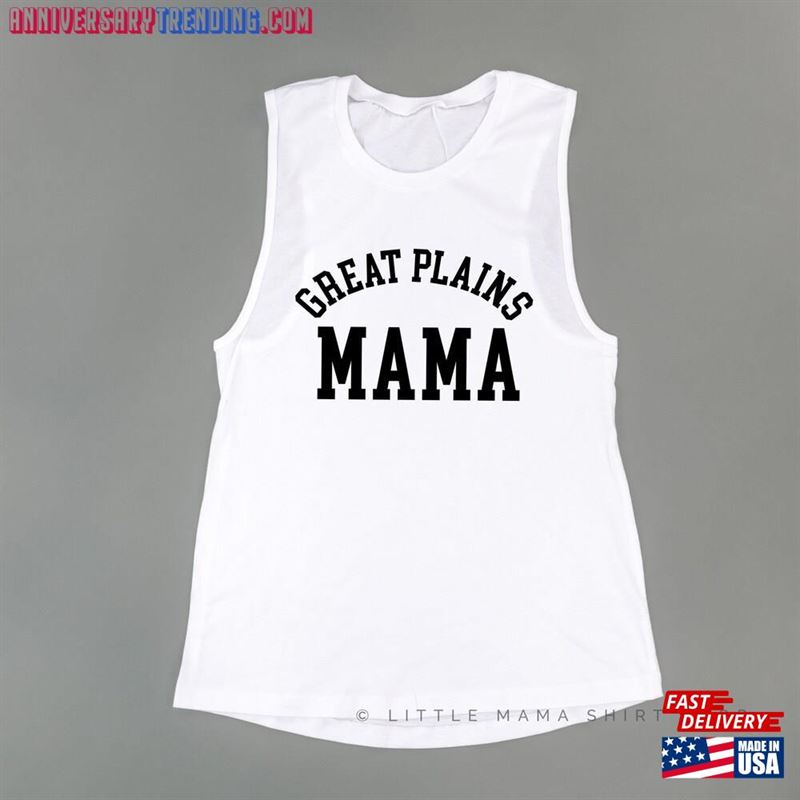 Great Plains Mama Women’s Muscle Tank Summer Tanks Graphic Tee Mother T-Shirt Unisex – Bipubunny Store