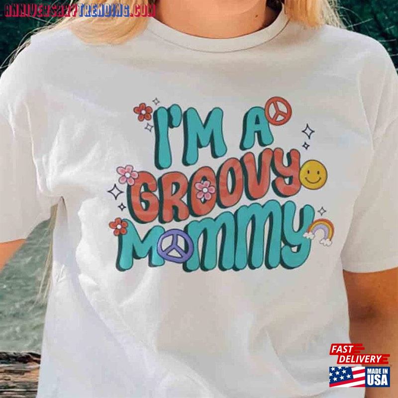 Groovy Mommy 100% Cotton Tee T-Shirt Family Gift For Mom Mother Hoodie Sweatshirt – Bipubunny Store