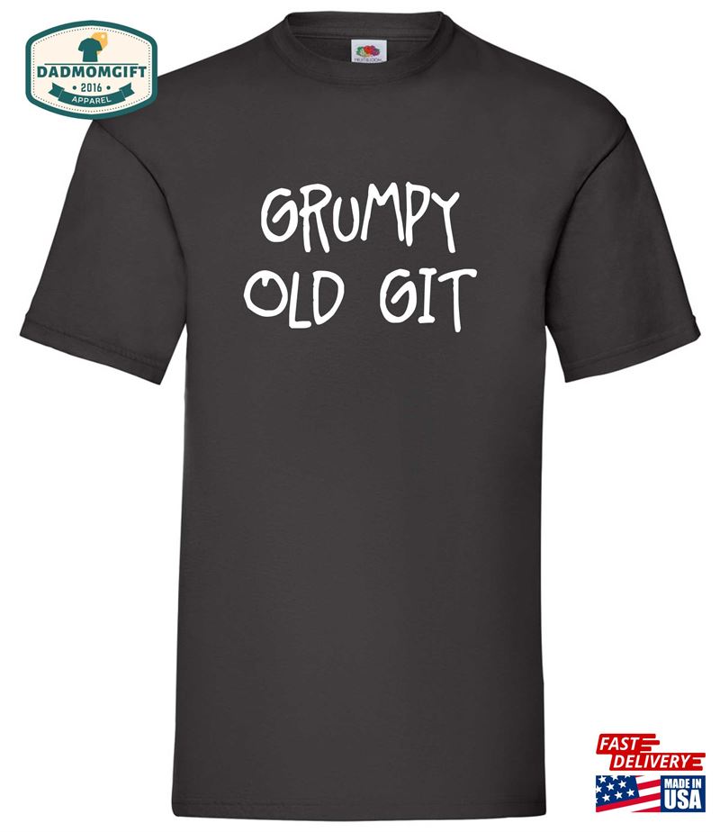 Grumpy Git Men’s Black Funny T Classic T-Shirt