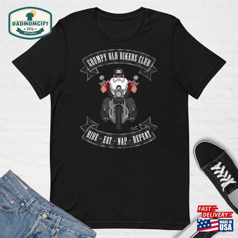 Grumpy Old Biker Shirt Motorbike T-Shirt Father Sweatshirt Unisex