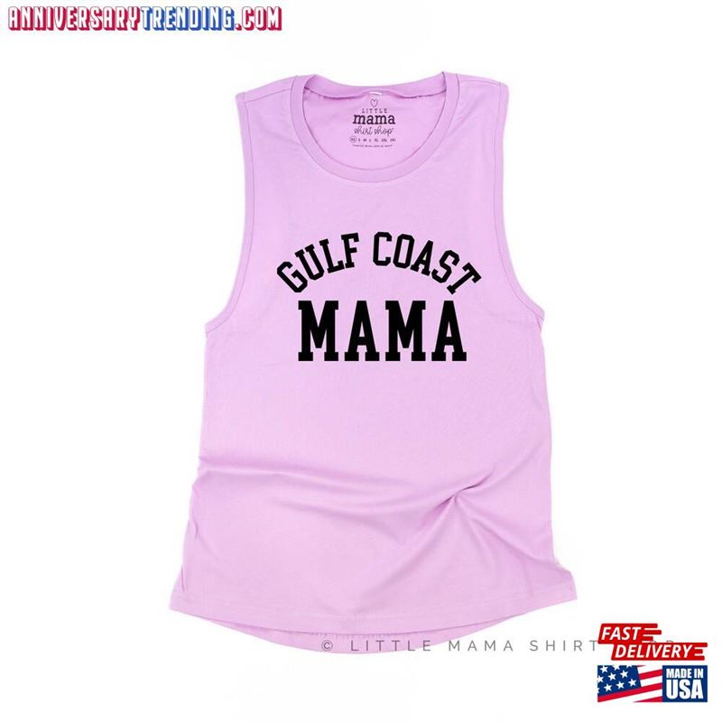 Gulf Coast Mama Women’s Muscle Tank Summer Tanks Graphic Tee Mother T-Shirt Unisex – Bipubunny Store