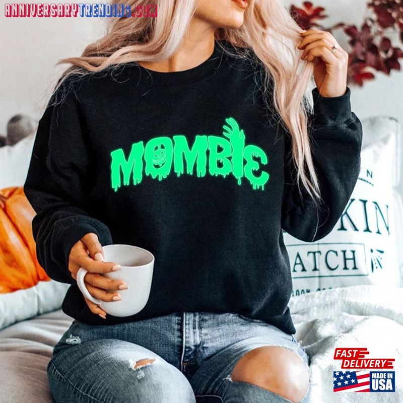 Halloween Mombie Shirt Funny Mom Monster Classic Sweatshirt – Bipubunny Store