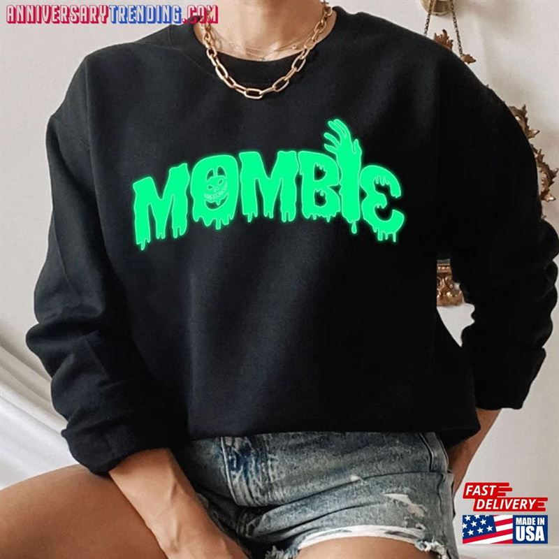 Halloween Mombie Shirt Funny Mom Monster Classic Sweatshirt – Bipubunny Store