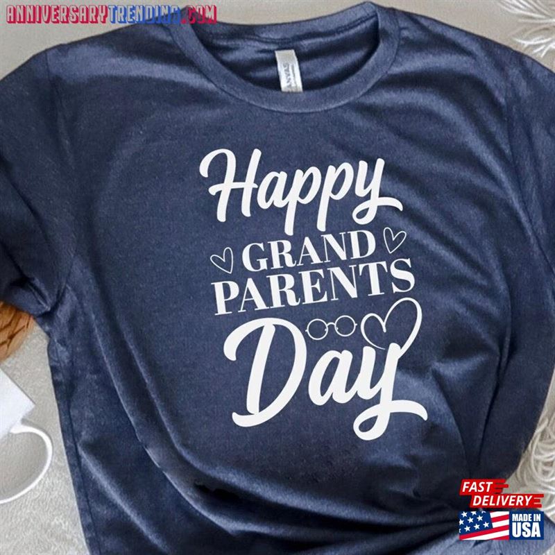 Happy Grandparents Day Shirt Gift T-Shirt Mothers Classic Sweatshirt -Bipubunny Store