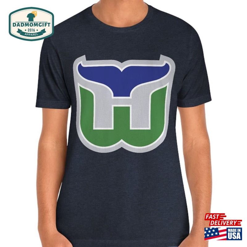 Hartford Whalers Vintage Nhl Retro Hockey T-Shirt Old Time Shirt Unisex Hoodie