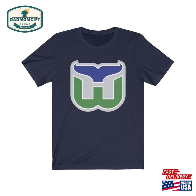 Hartford Whalers Vintage Nhl Retro Hockey T-Shirt Old Time Shirt Unisex Hoodie