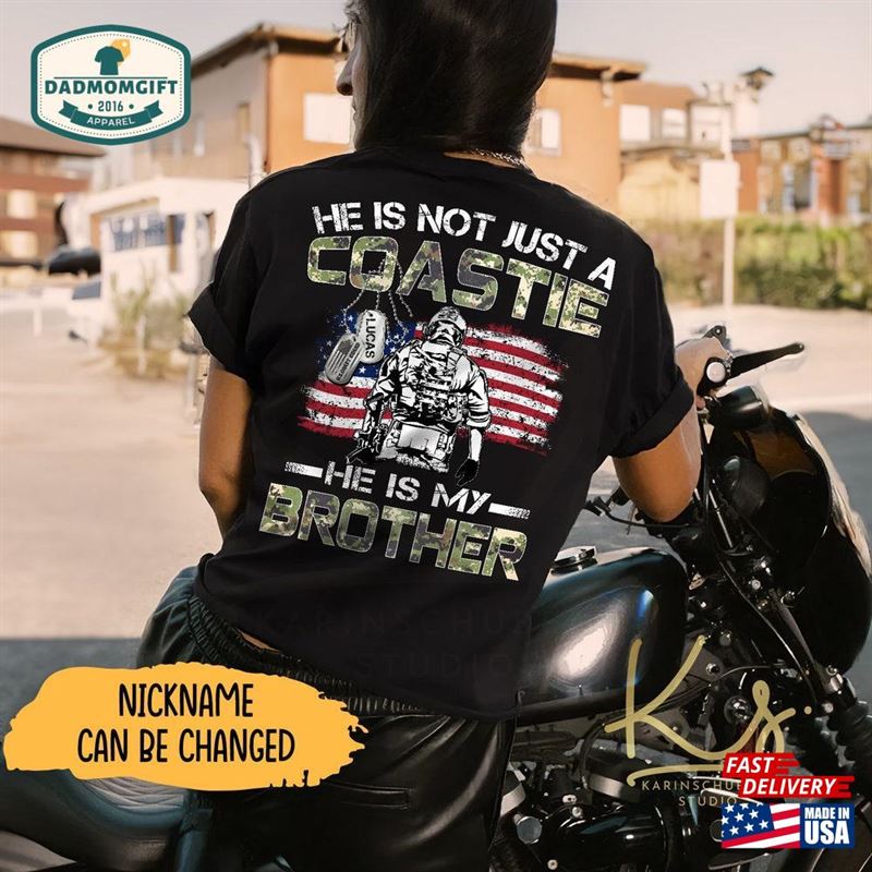 He Is Not Just A Coastie My Son Proud Coast Guard Dad Mom Unisex Classic