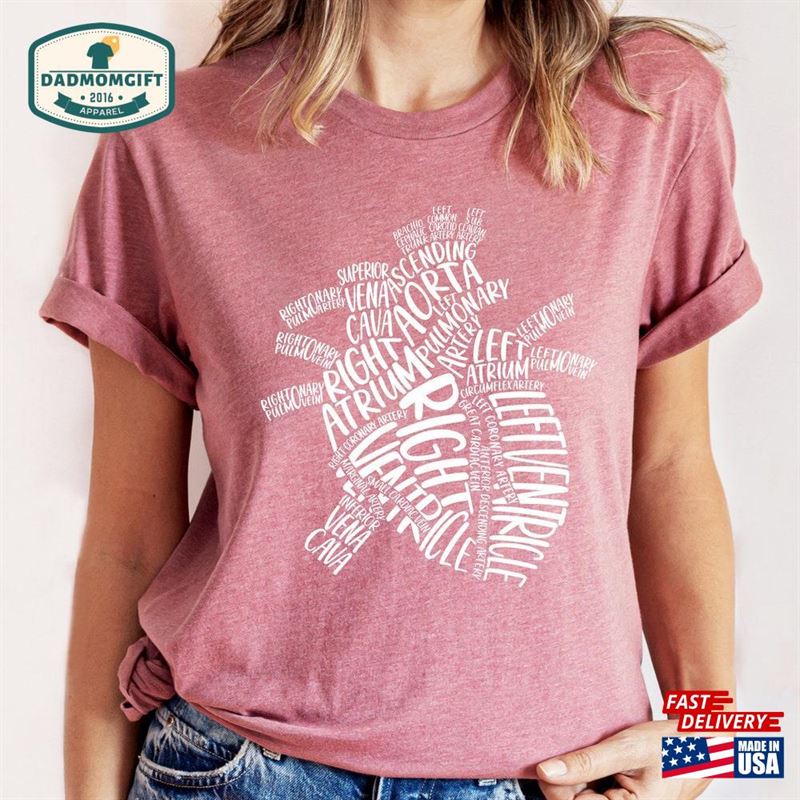 Heart Anatomy Shirt Nursing School Student T-Shirt Classic