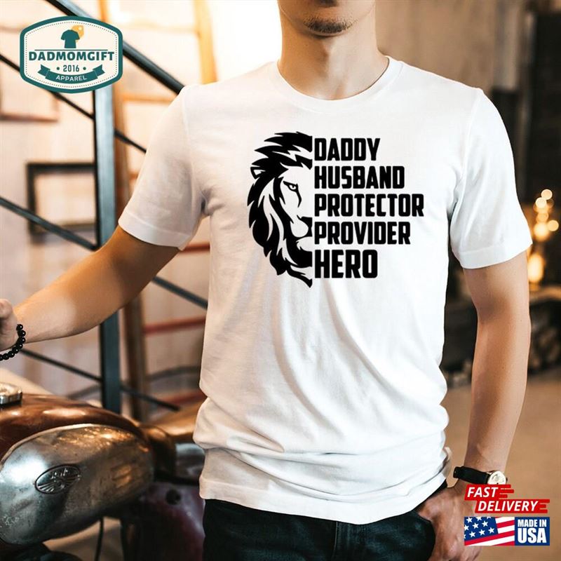 Hero Dad Shirt Daddy Husband Protector Provider Gift For Sweatshirt Hoodie