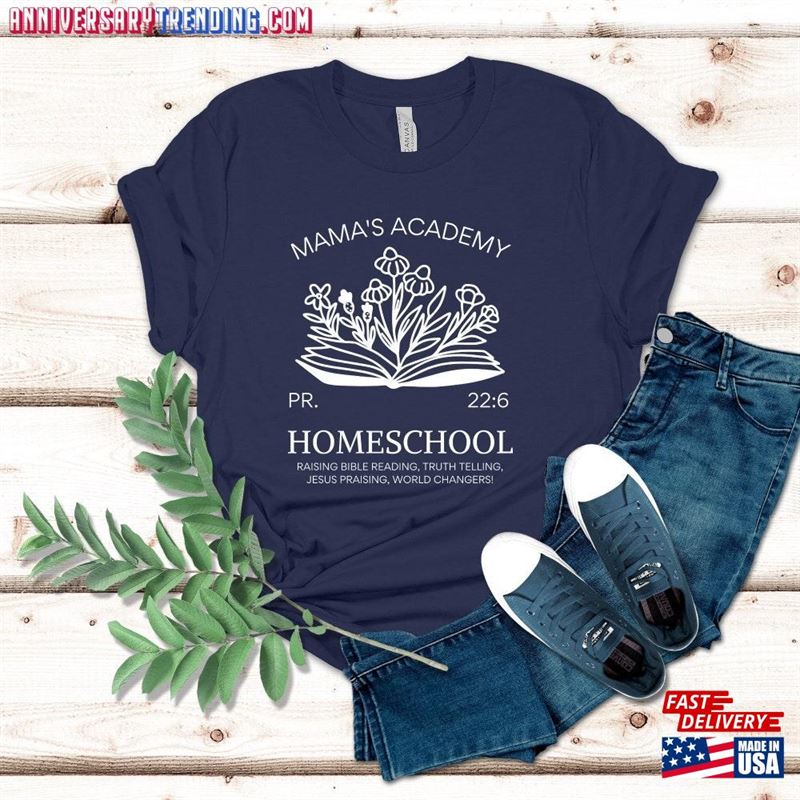 Homeschool Mama Shirt Homeschooling Mom Classic Unisex – Bipubunny Store