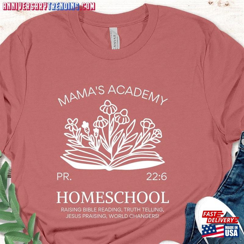 Homeschool Mama Shirt Homeschooling Mom Classic Unisex – Bipubunny Store