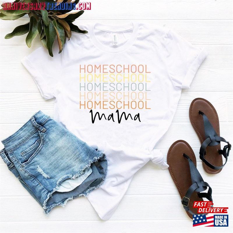 Homeschool Shirt Back To School Mama Hoodie T-Shirt – Bipubunny Store