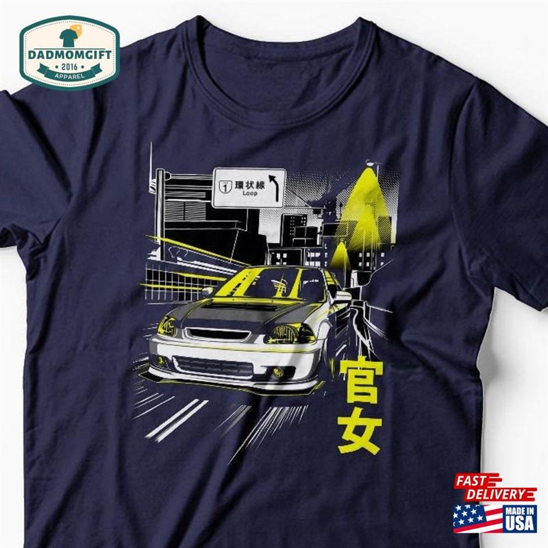 Honda Civic Shirt Jdm Japanese Car Sweatshirt T-Shirt