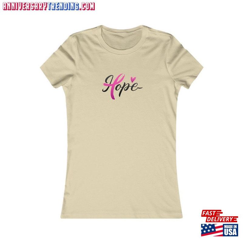 Hope Cancer Ribbon Design Women’s Favorite Tee Classic Unisex -Bipubunny Store