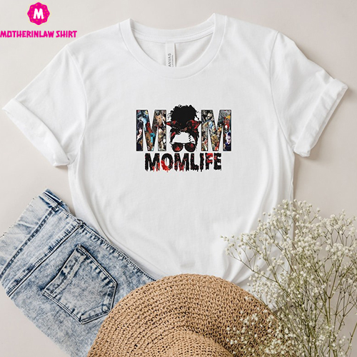 Horror Lover Mom Life Shirt, Mother’s Day Gifts, Moms Birthday Gifts, Scary Lover, Mama Life, Kids Gifts For Moms, Halloween Mom, Horror Fan