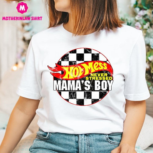 Hot Mess Mama Shirt, Boy Mama Shirt, Women Shirt, Retro Mom Shirt, Funny T shirt, Vintage Mother’s Day Shirt, Funny Mom Shirt, Gift For Her