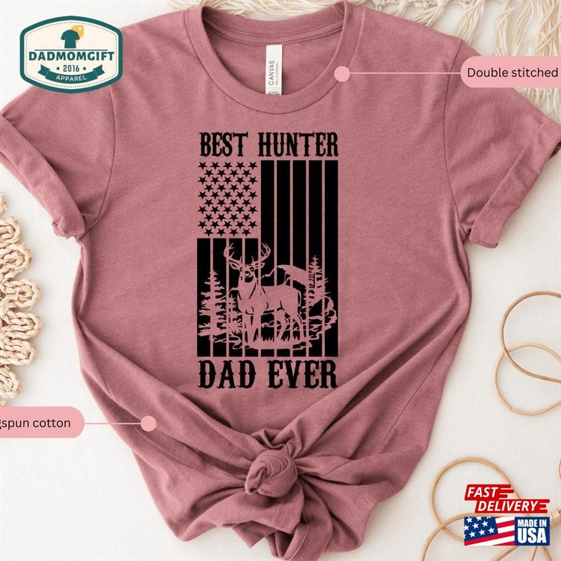 Hunting Dad Shirt For Men Hunter Gifts Daddy Fathers Day T-Shirt Unisex