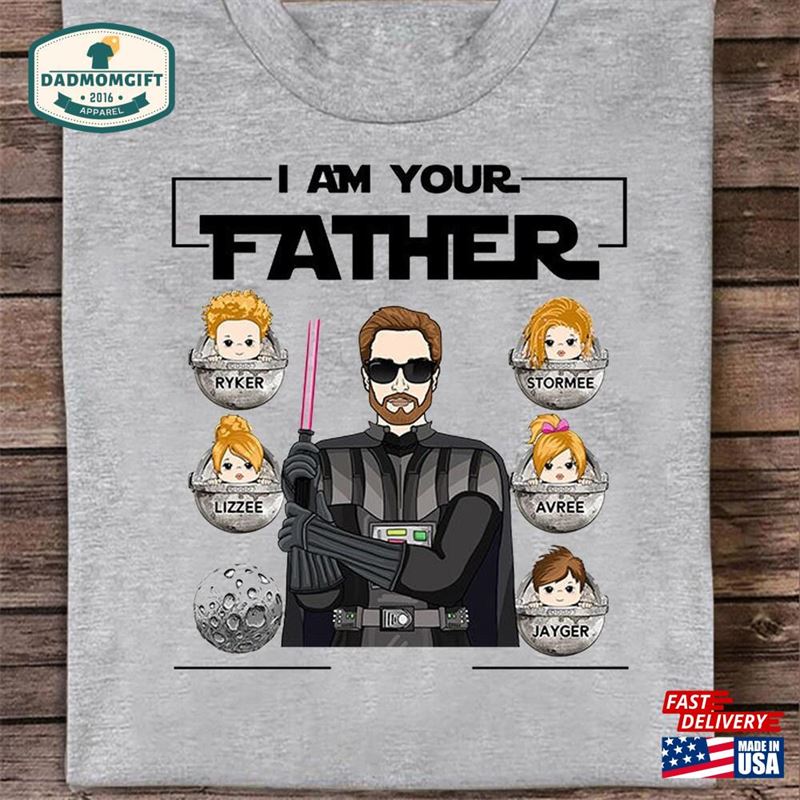 I Am Your Father Personalized Shirt Dad With Kid Names T-Shirt Hoodie