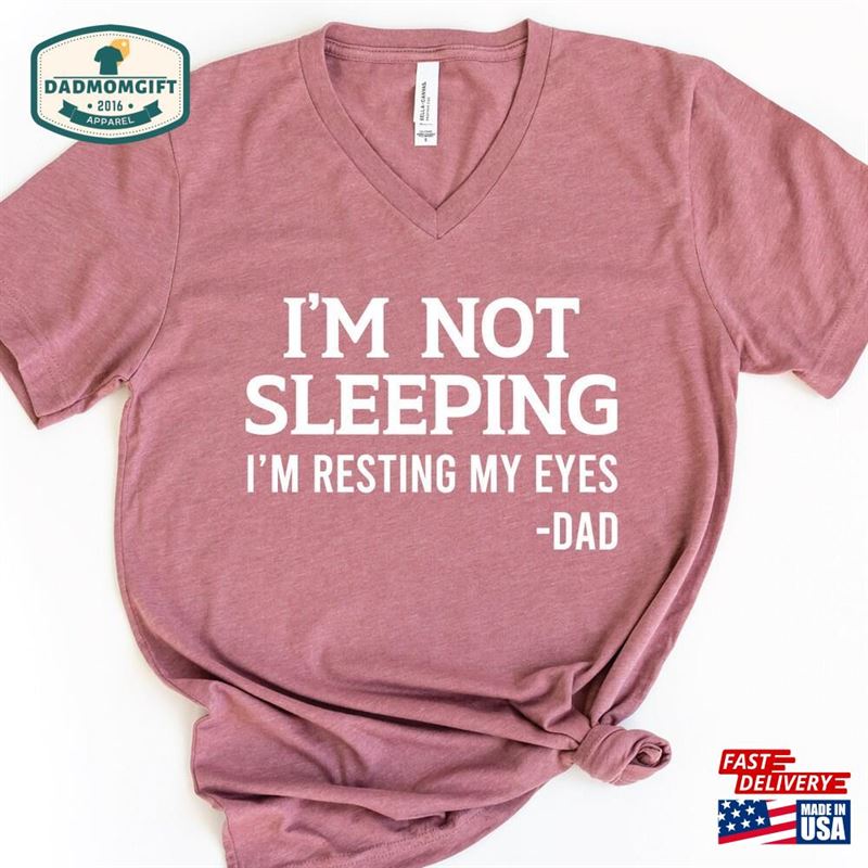 I’m Not Sleeping Resting My Eyes V Classic Sweatshirt