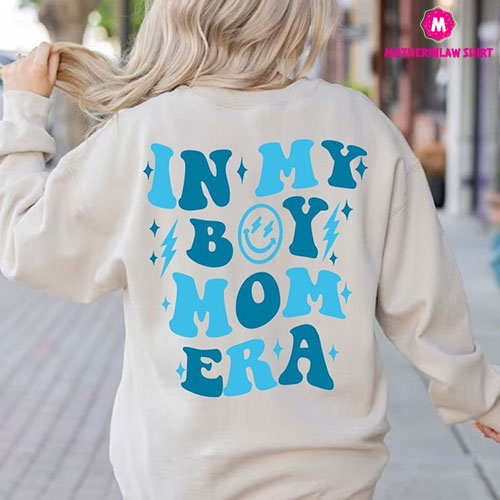 In My Boy Mom Era Sweatshirt, Boy Mom Club Shirt, Boy Mama sweatshirt, Baby reveal tshirt, Gender Reveal, Expecting Mom Gift, New Mom Gift.