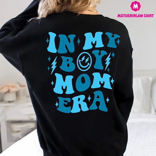 In My Boy Mom Era Sweatshirt, Boy Mom Club Shirt, Boy Mama sweatshirt, Baby reveal tshirt, Gender Reveal, Expecting Mom Gift, New Mom Gift.