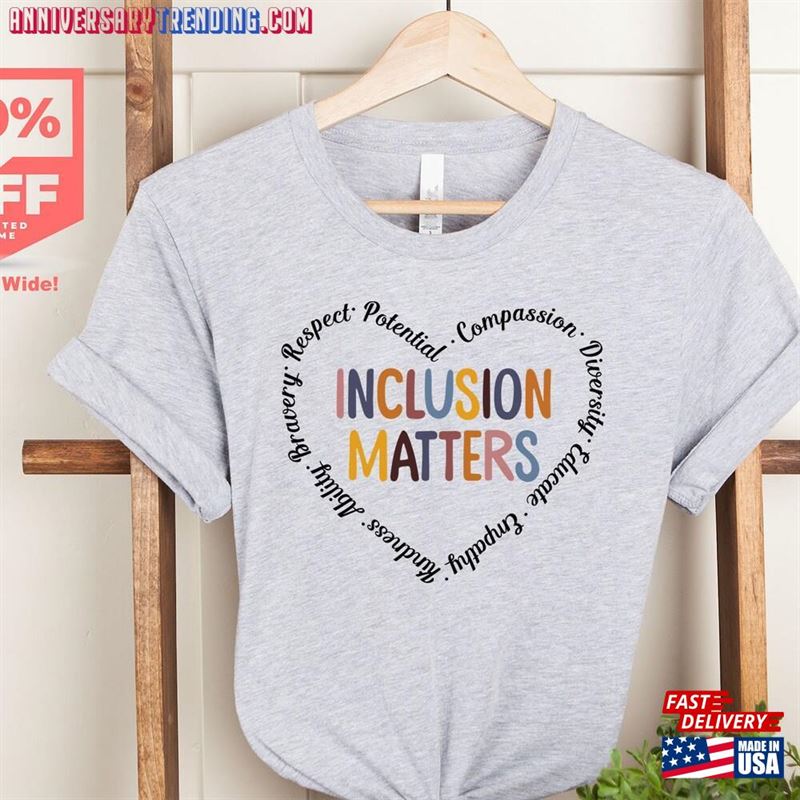 Inclusion Matters Shirt Autism Awareness Special Education Unisex Hoodie – Bipubunny Store