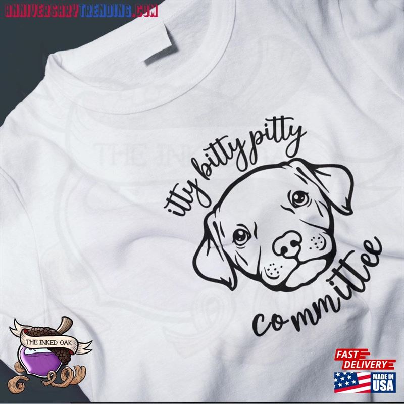 Itty Bitty Pitty Unisex T-Shirt Tiny Pitbull Vinyl Design Classic Hoodie – Bipubunny Store