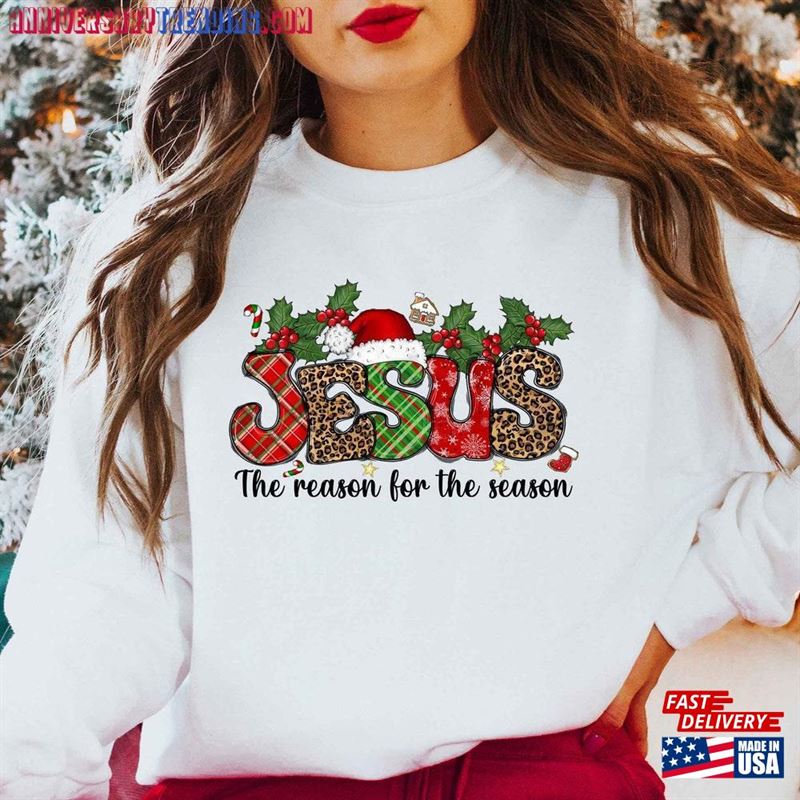 Jesus The Reason For Season Shirt Christmas Family Gift Classic T-Shirt – Bipubunny Store