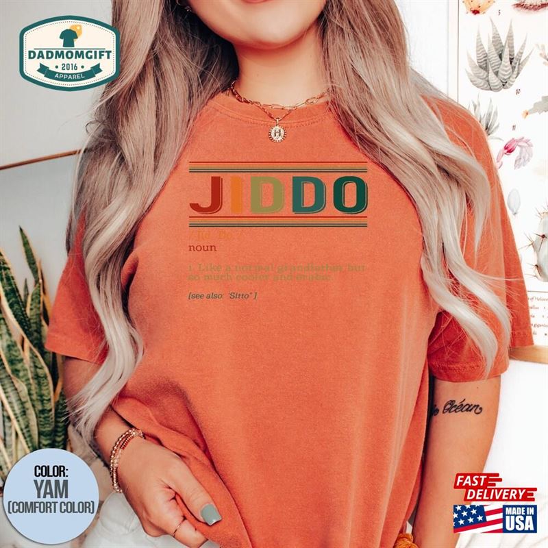 Jiddo Noun Shirt Definition Tee Best Arabic Grandpa T-Shirt Unisex