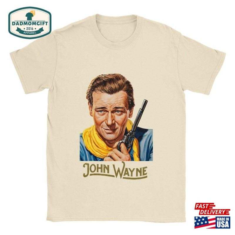 John Wayne Western T-Shirts Classic Unisex Crewneck T-Shirt Hoodie