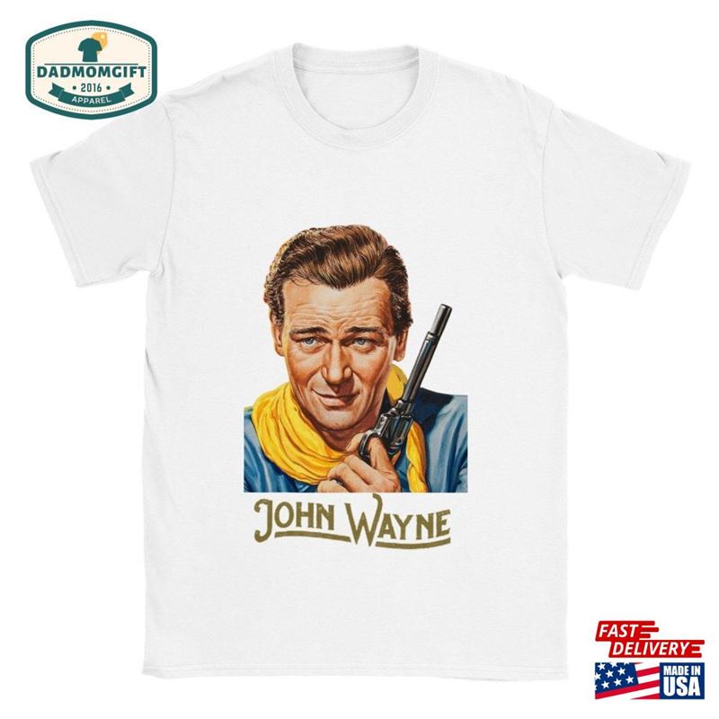 John Wayne Western T-Shirts Classic Unisex Crewneck T-Shirt Hoodie