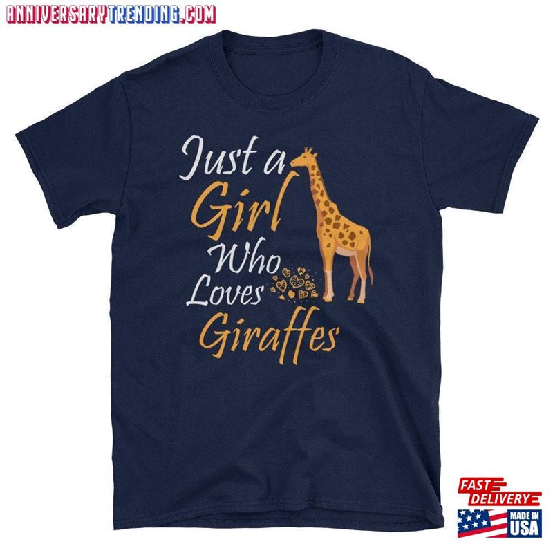 Just A Girl Who Loves Giraffes Shirt Giraffe For Her Mother Hoodie Unisex -Bipubunny Store