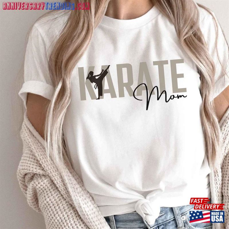 Karate Mom Tshirt Shirt For Mama Wife Gift Hoodie Classic – Bipubunny Store