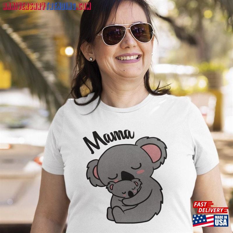 Koala Shirt Mama Mothers Gift Unisex Hoodie -Bipubunny Store