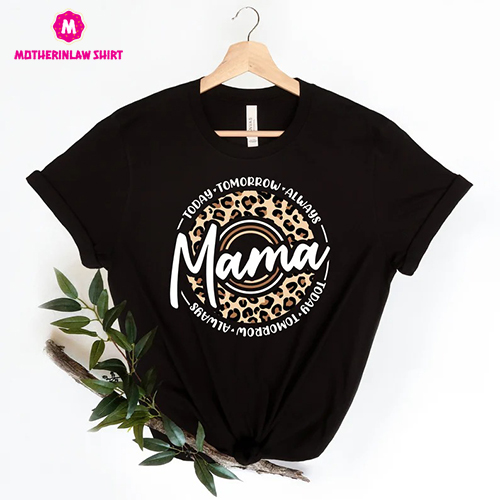 Leopard Mama Shirt, Leopard Mom Shirt, Cheetah Mama Shirt, Gift for Mom, Gift for Mothers Day, Mama T Shirt, Mom Life Tshirt, Mother’s Day