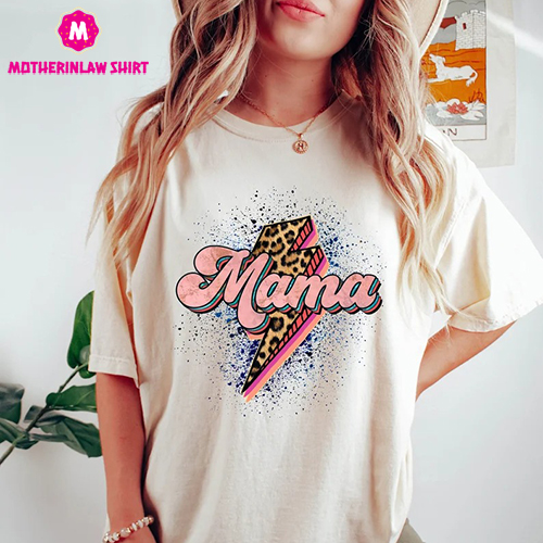 Leopard Mama Shirt Mom Shirt Shirt of Mom Mama Shirt Mama Tshirt Momlife Shirt Leopard Print Shirt Leopard Print Mama Shirt New Mom Gift Mom