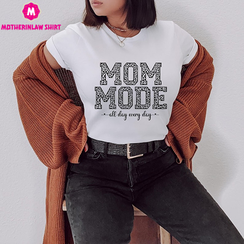 Leopard Mom Mode Mama T-shirt, Mom Life Tshirt, Gift For Mothers Day, Shirt For Mom, Motherhood Tees, New Mom Shirt, Mama Gift