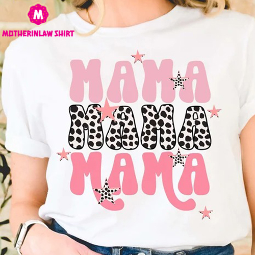 Leopard Print Mama Shirt, Cheetah Mama Shirt for Mother’s Day, Gifts for Mom, Cute Mama Gift for Mothers Day, Mama T Shirt