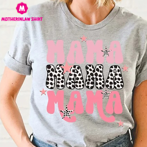 Leopard Print Mama Shirt, Cheetah Mama Shirt for Mother’s Day, Gifts for Mom, Cute Mama Gift for Mothers Day, Mama T Shirt