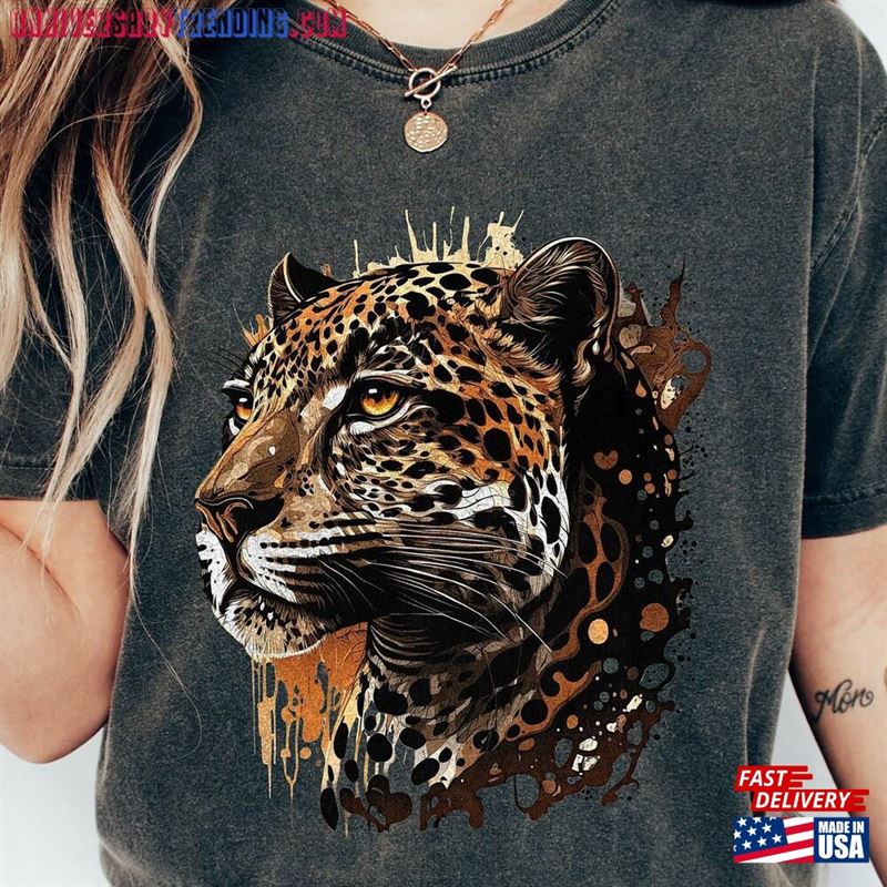 Leopard Shirt Trendy Comfort Colors Tshirt Cat Mom Gift T-Shirt Sweatshirt – Bipubunny Store