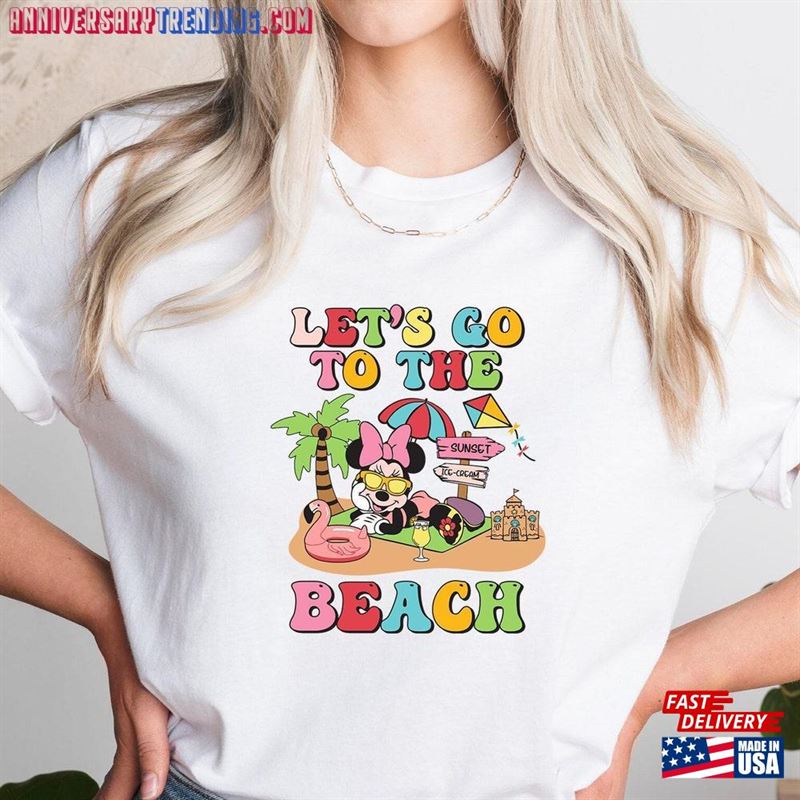 Lets Go To The Beach T-Shirt Summer Shirt For Women Hoodie -Bipubunny Store