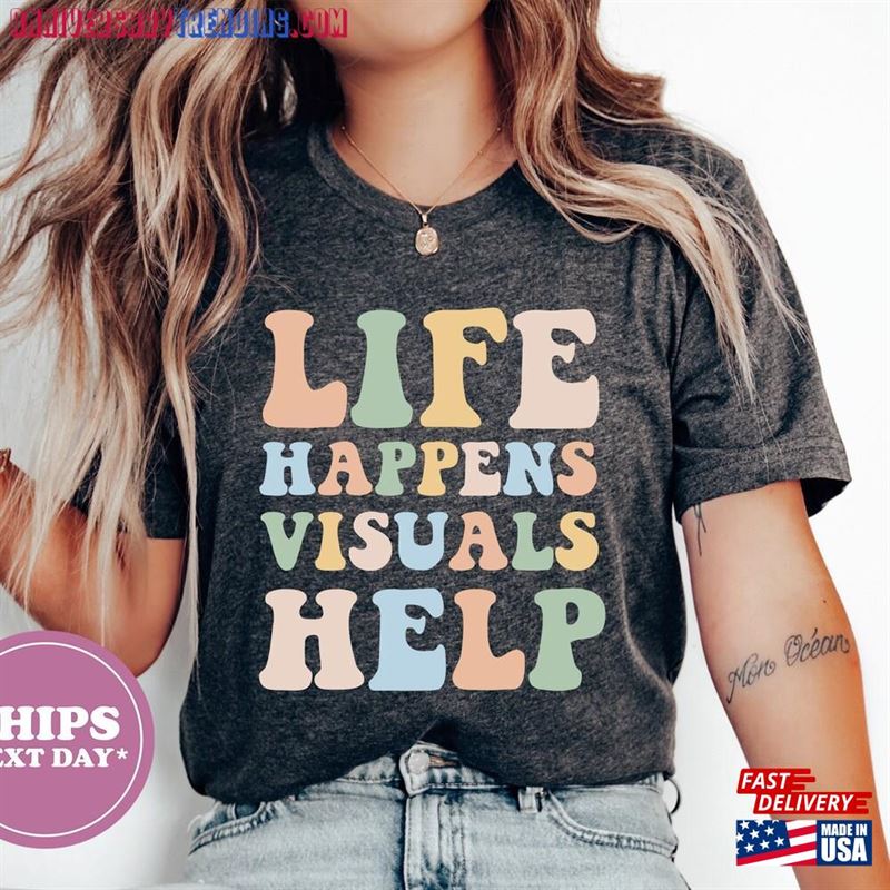 Life Happens Visuals Help T-Shirt Sweatshirt – Bipubunny Store