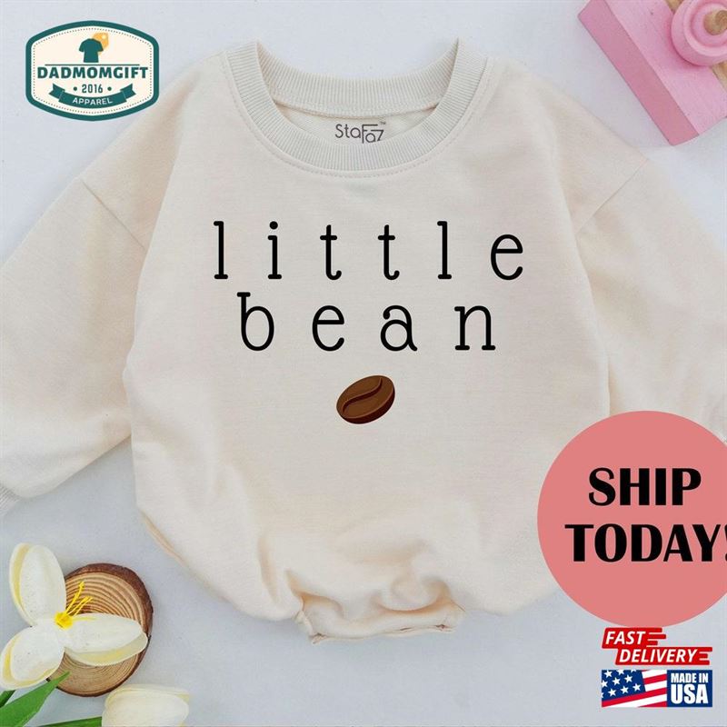 Little Bean Baby One Piece Coffee Bodysuit Romper Hoodie T-Shirt