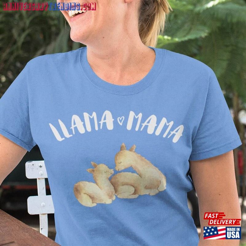 Llama Mama Shirt T-Shirt Tee Classic Unisex – Bipubunny Store